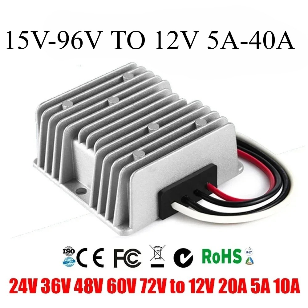 72V 15A Fast Charger - ตัวแปลง DC แบบ Step-Down สำหรับรถยนต์รถบรรทุก10A 5A