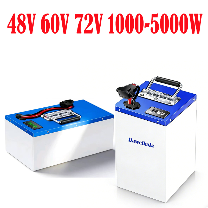 60V 50Ah Electric Scooter Battery - แบตเตอรี่ลิเธียม 72V 60V 48V ความจุขนาดใหญ่พิเศษสำหรับสกู๊ตเตอร์ไฟฟ้าและรถสามล้อ ระยะทางวิ่งไกล
