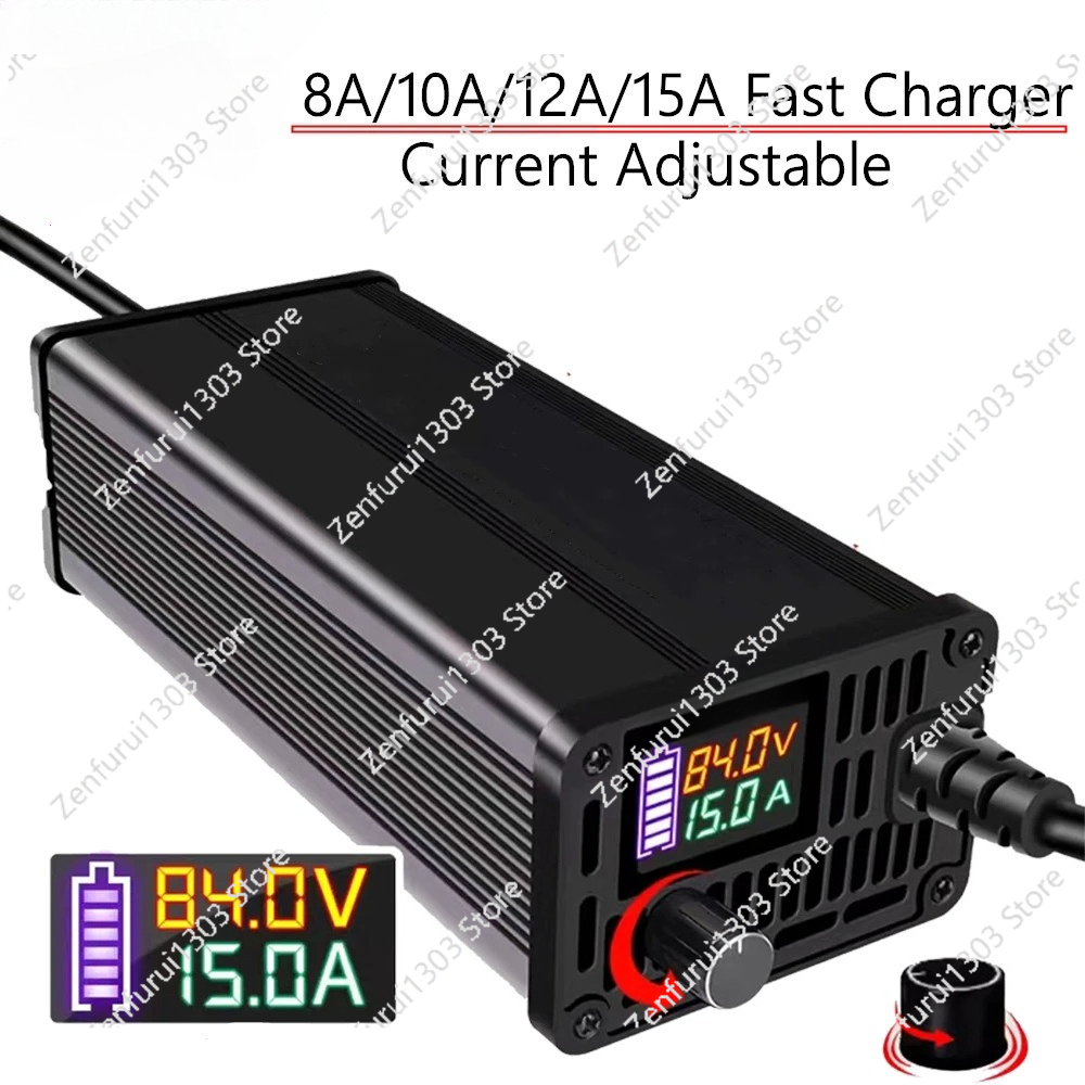 72V 15A Fast Charger - เครื่องชาร์จแบตเตอรี่ลิเธียม Li-ion Lifepo4 10A 15A 24V