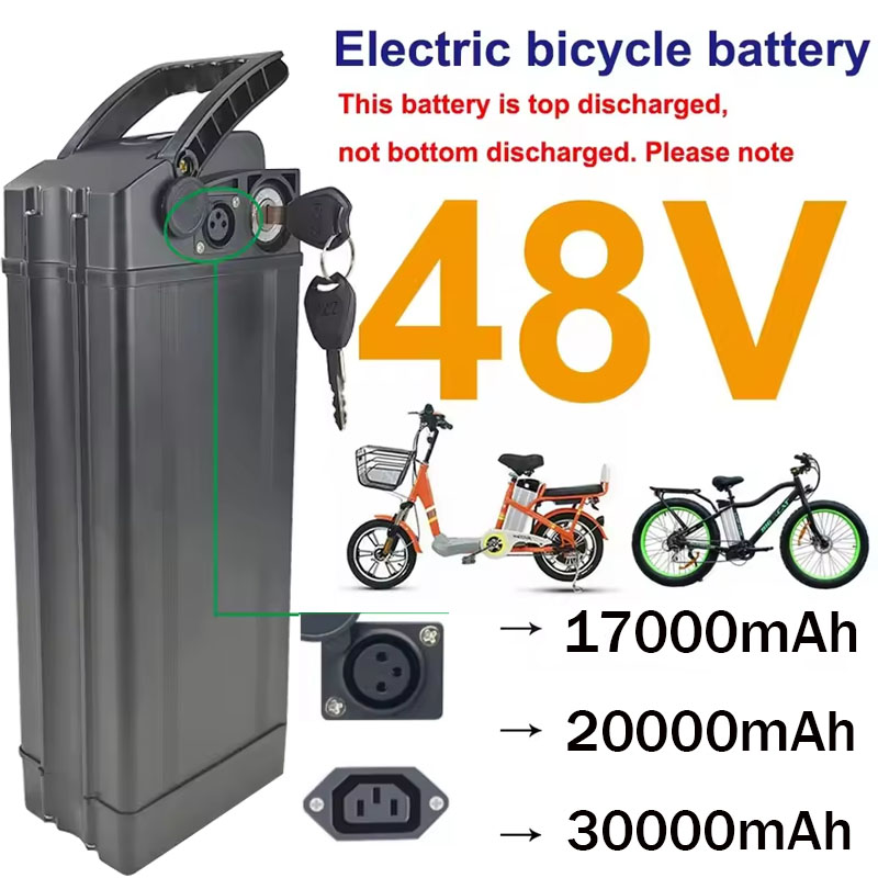 60V 50Ah Electric Scooter Battery - แบตเตอรี่ Silverfish สำหรับจักรยานไฟฟ้า, 48V, 20Ah, 30Ah,