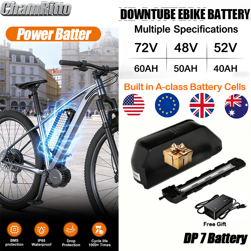 แบตเตอรี่จักรยานไฟฟ้าแบบ Downt - 72V 50Ah 21700 Lithium Battery บทวิจารณ์และราคา