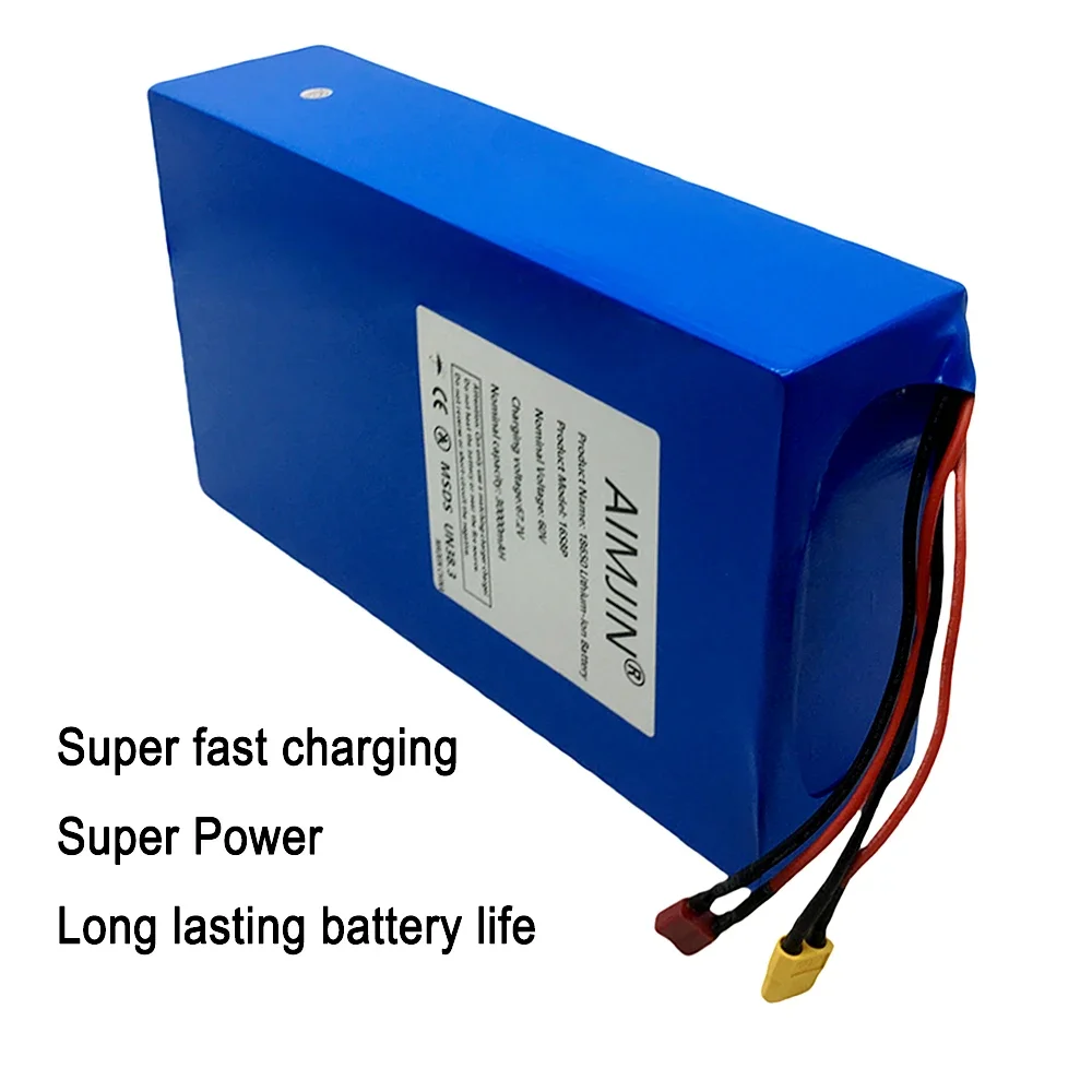 แบตเตอรี่ลิเธียมใหม่เอี่ยม 16S - 60V 50Ah Electric Scooter Battery บทวิจารณ์และราคา
