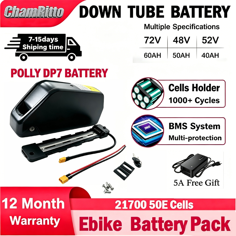 แบตเตอรี่จักรยานไฟฟ้า Cham-rid - 72V 50Ah 21700 Lithium Battery บทวิจารณ์และราคา