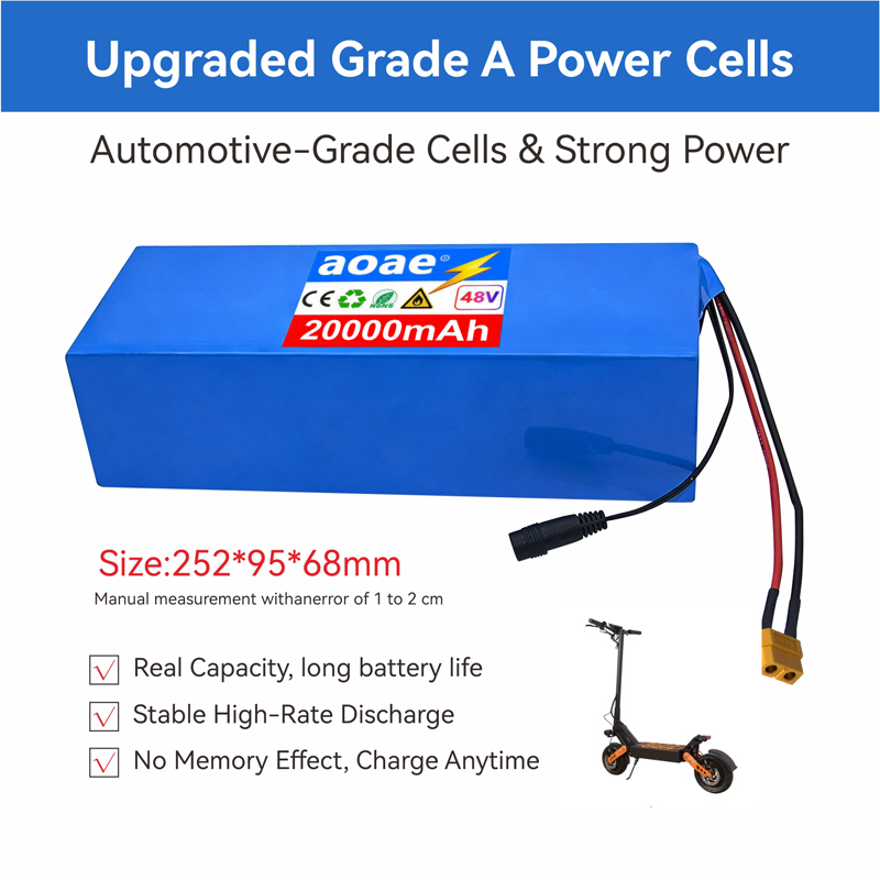 แบตเตอรี่สกู๊ตเตอร์ไฟฟ้า 48V 1 - 60V 50Ah Electric Scooter Battery บทวิจารณ์และราคา