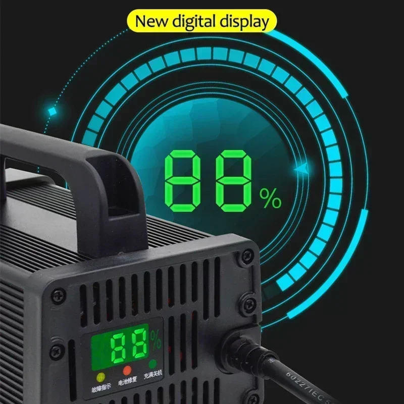 48V 60V 72V ไฟฟ้าแบตเตอรี่ลิเธ - 72V 15A Fast Charger บทวิจารณ์และราคา